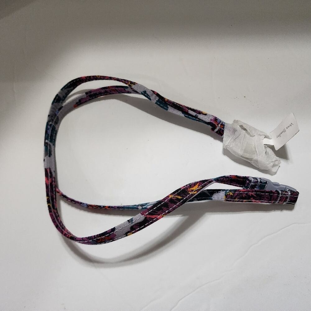 Vera Bradley Petite Neon Blooms Breakaway Lanyard new!